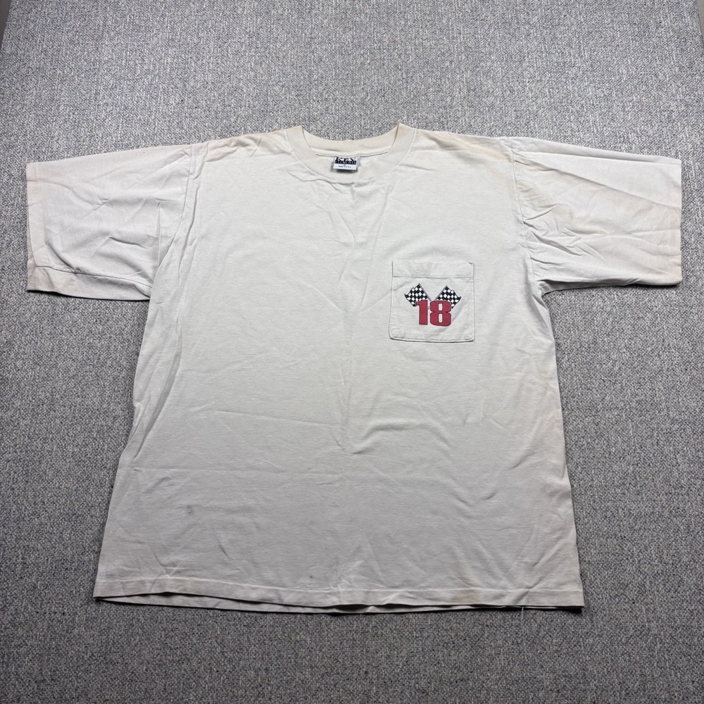 VTG 18 Racing T Shirt Mens 1XL Key Elements USA Made NASCAR Style Graphic Tee